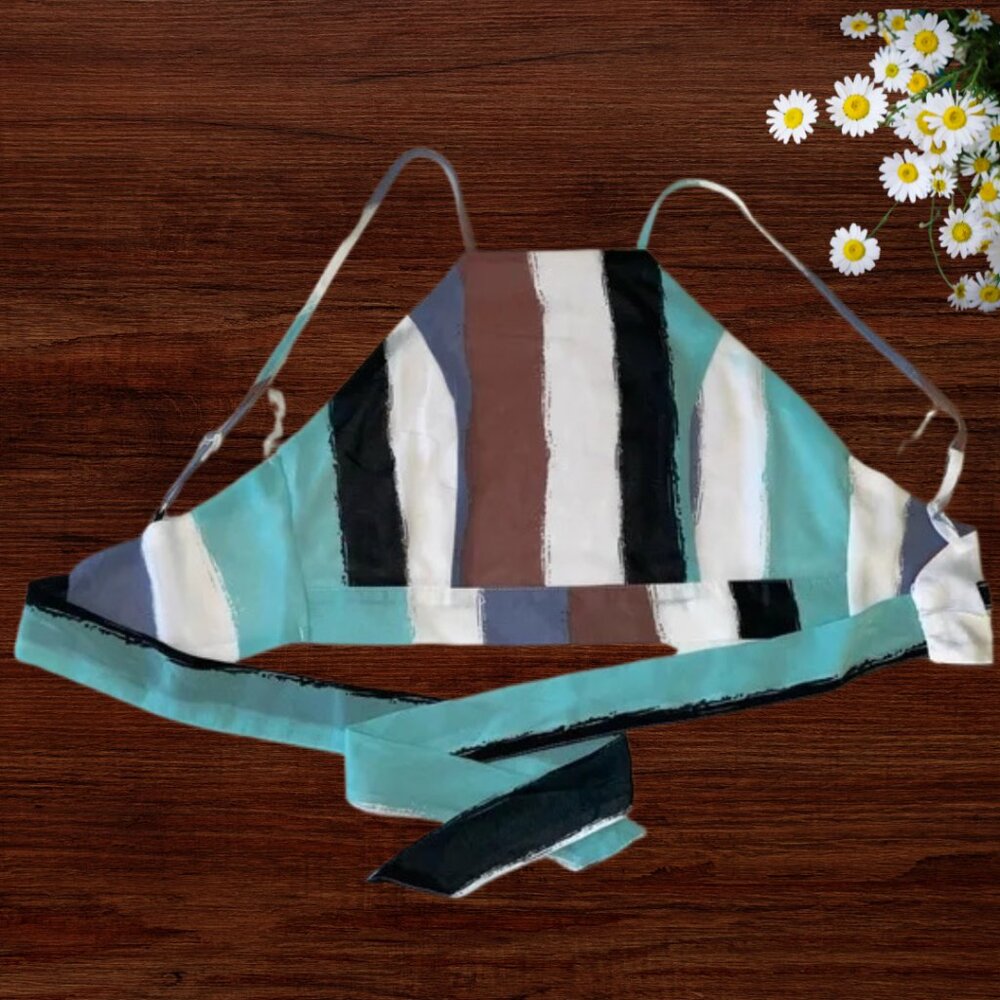 Woman colorful tied back top for woman